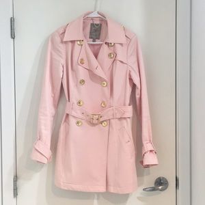 Guess Baby Pink Trench Coat